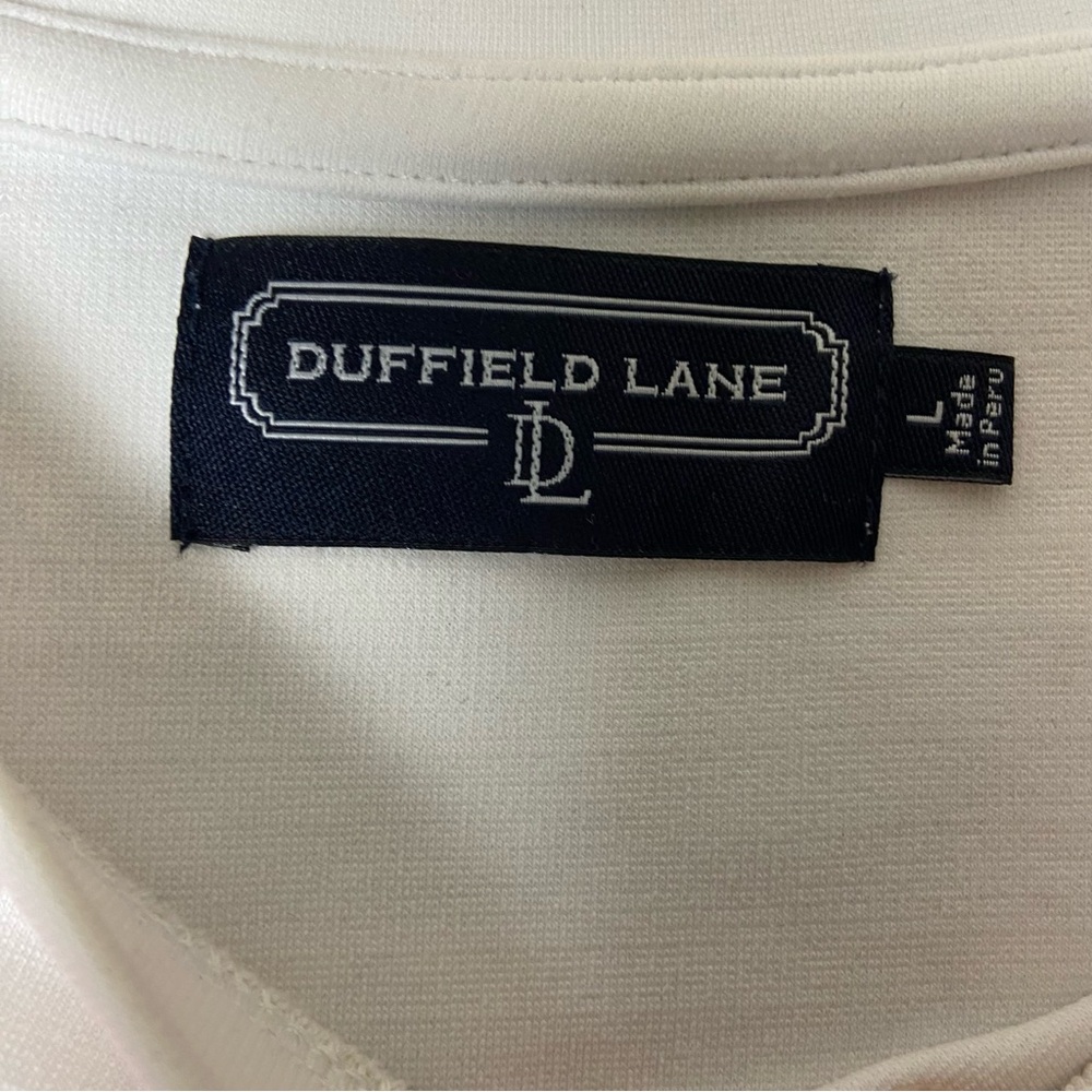 Duffield Lane London Sweatshirt Pink Colorblock Large Preppy Coastal - Picture 6 of 7